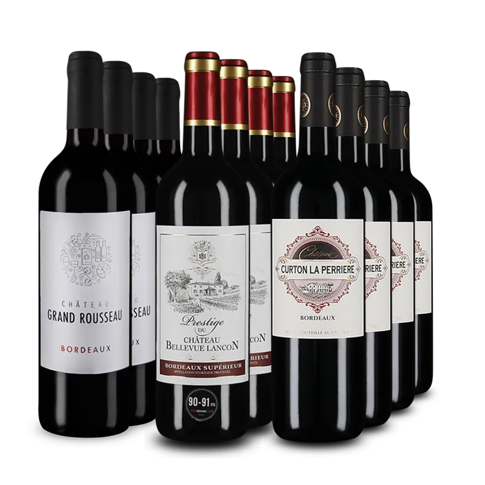 Bordeaux-Stars im 3x4-Paket – Gold