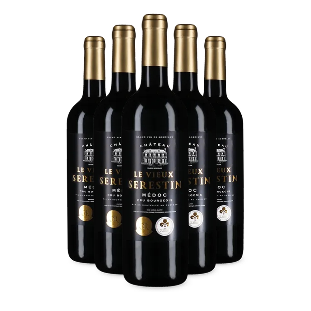 5 Flaschen Médoc Cru Bourgeois 2020 – Gold
