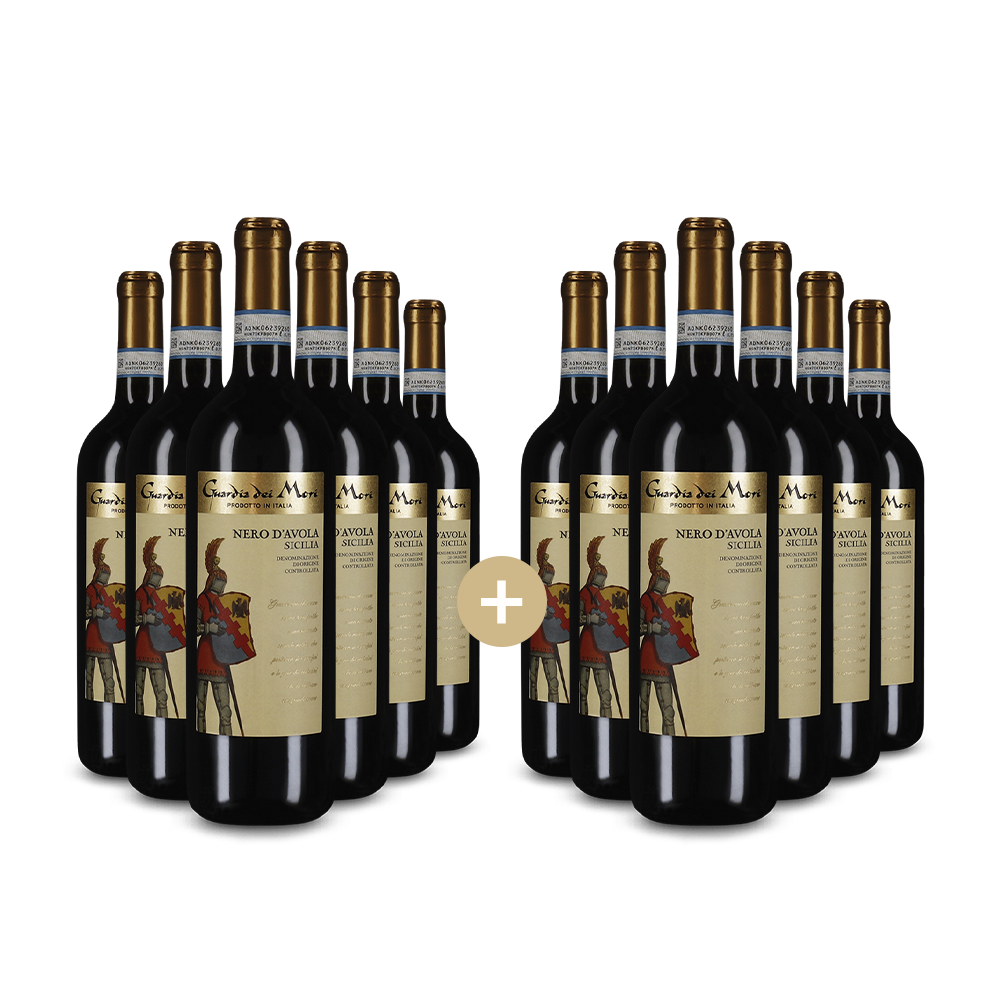 6+6 Flaschen Nero d'Avola 2024 – Gold