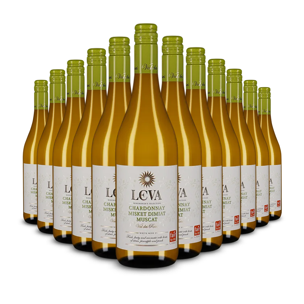 12 Flaschen Leva Winemakers Selection Chardonnay, Misket, Dimiat & Muscat 2024 – Gold