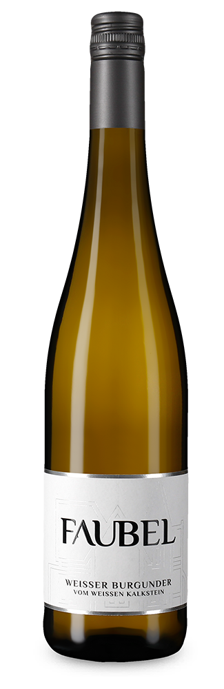 Faubel Weißer Burgunder vom weißen Kalkstein trocken 2025 – Gold