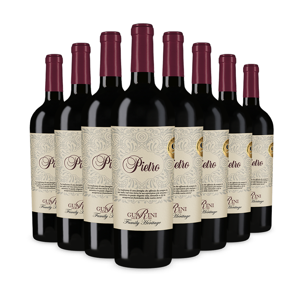 8 Flaschen Pietra Vino Rosso – Gold