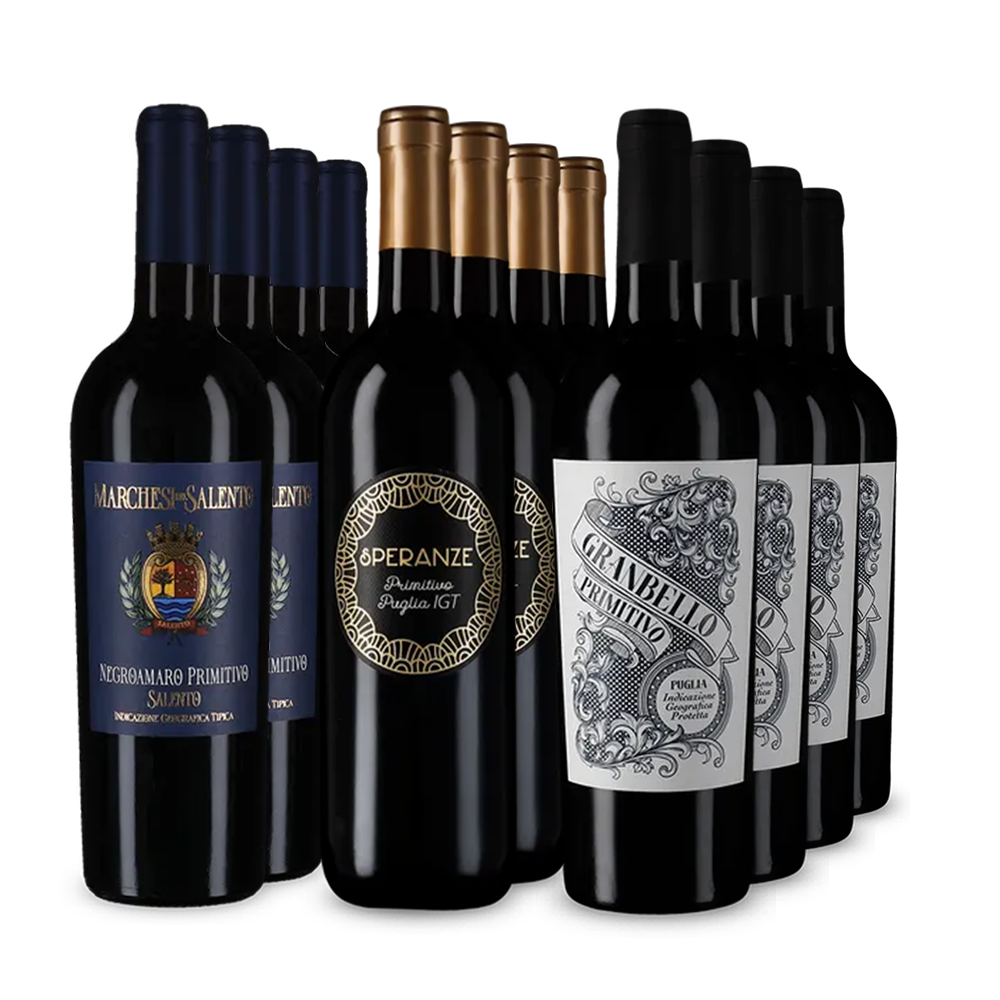Gold-prämierte Primitivo-Stars im 3x4-Paket