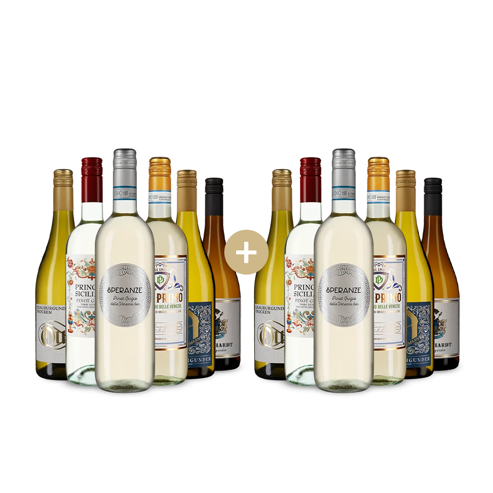 6+6 Flaschen: Pinot Grigio & Grauburgunder – Gold