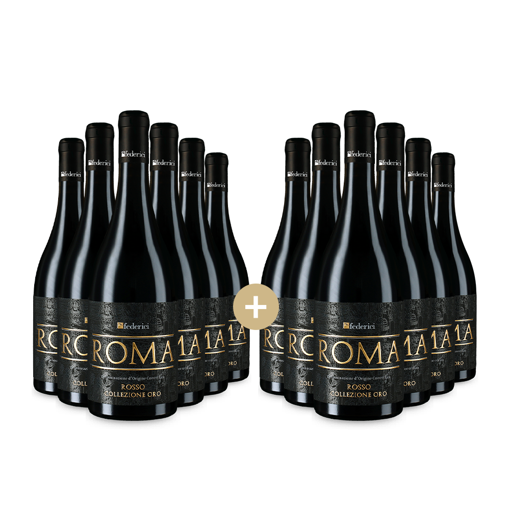 6+6 Flaschen Roma Rosso Collezione Oro 2023 – Gold