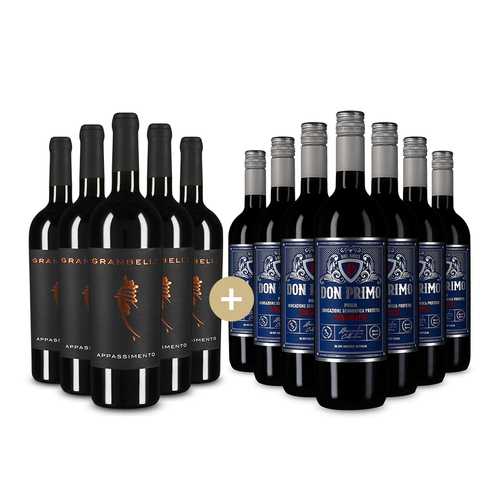 5+7 Flaschen: Apulien Stars im Paket – Gold