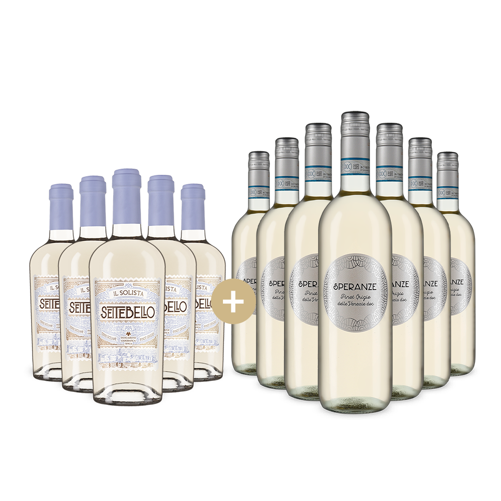 5+7 Flaschen: Pinot-Grigio-Hits im Paket – Gold