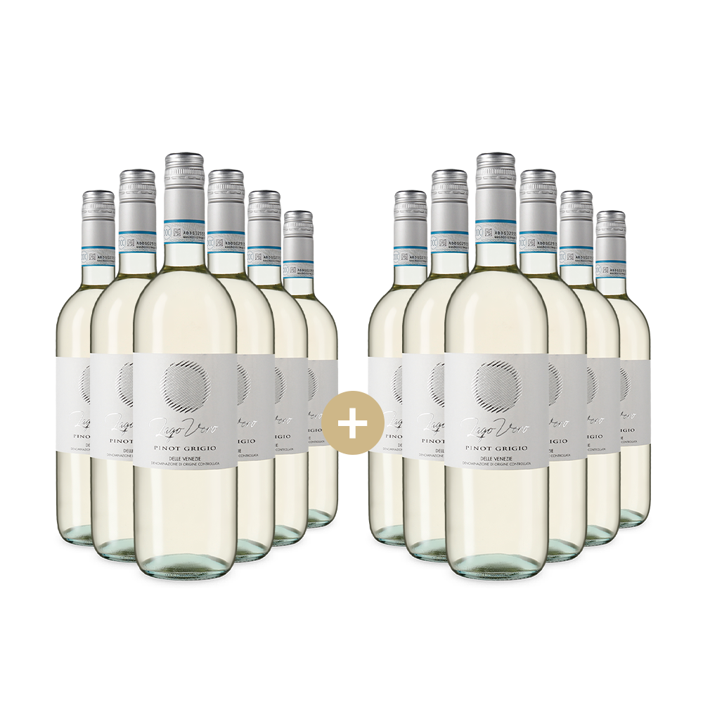 6+6 Flaschen Pinot Grigio delle Venezie 2024 – Gold