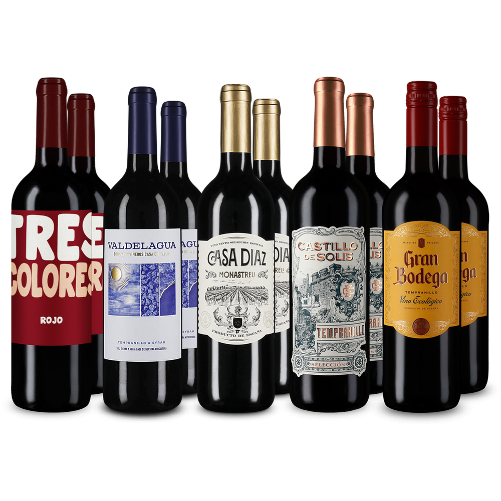 Rotwein-Stars aus Spanien im 5x2-Paket
