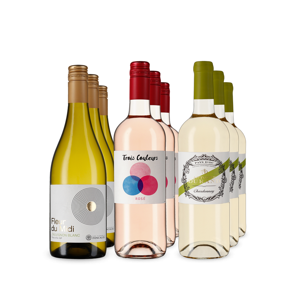 Französische Weiß- und Roséweine im 3x3-Vorteilspaket