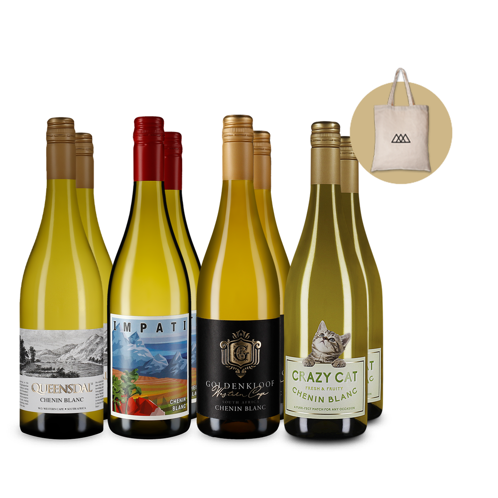 Chenin-Blanc-Hits im 4x2-Paket + Stofftasche