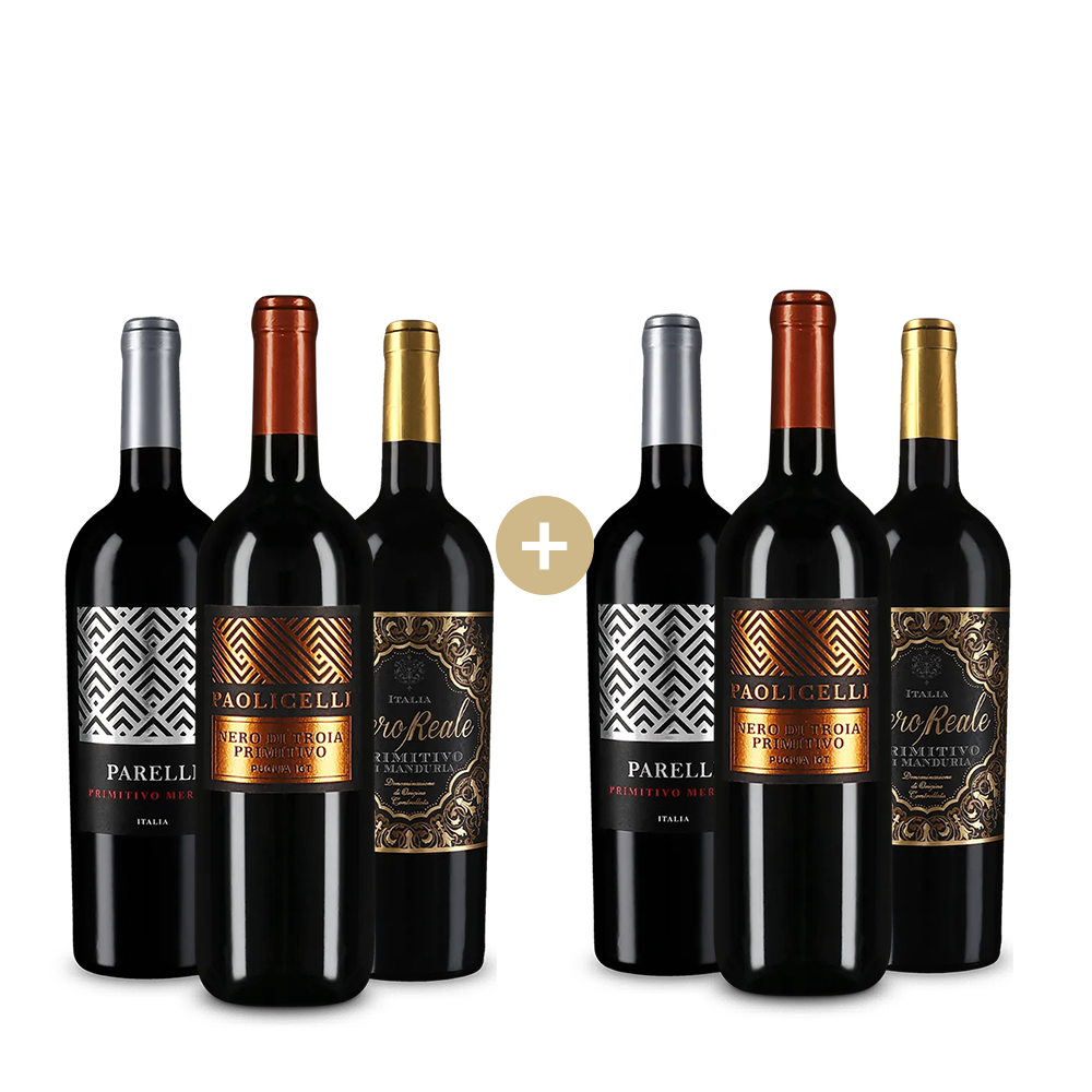 3+3 Gold-prämierte Primitivo-Selektion