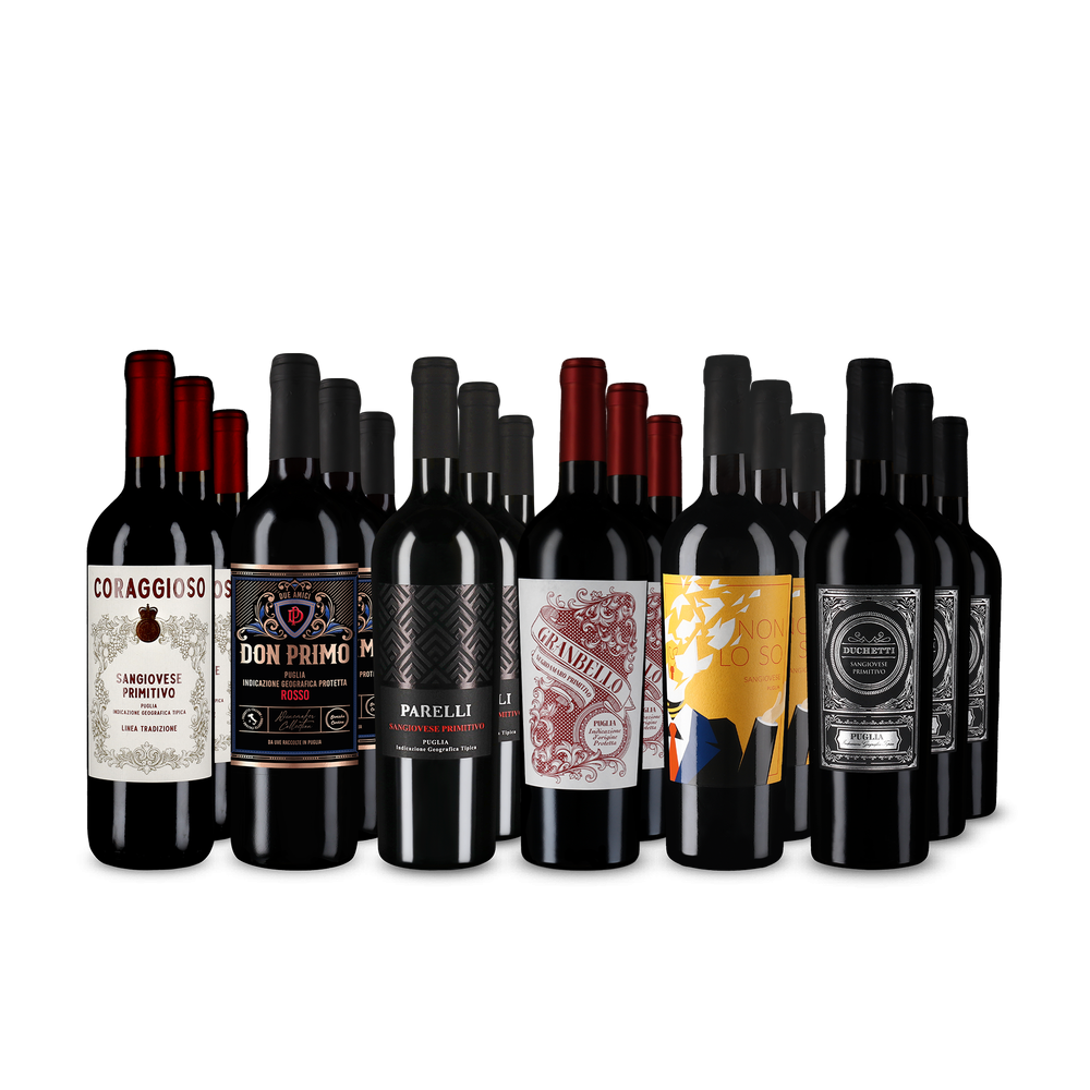 6x3 Primitivo & Co.: XXL-Spargenuss aus Apulien
