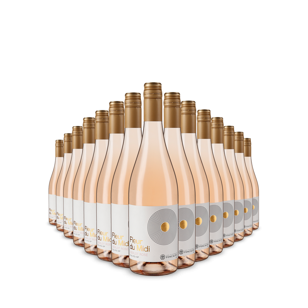 15 Flaschen Fleur du Midi Merlot Rosé 2025