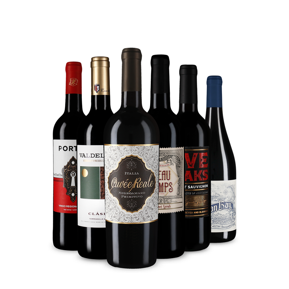 6x1 Goldprämierte Rotwein-Auswahl aus aller Welt