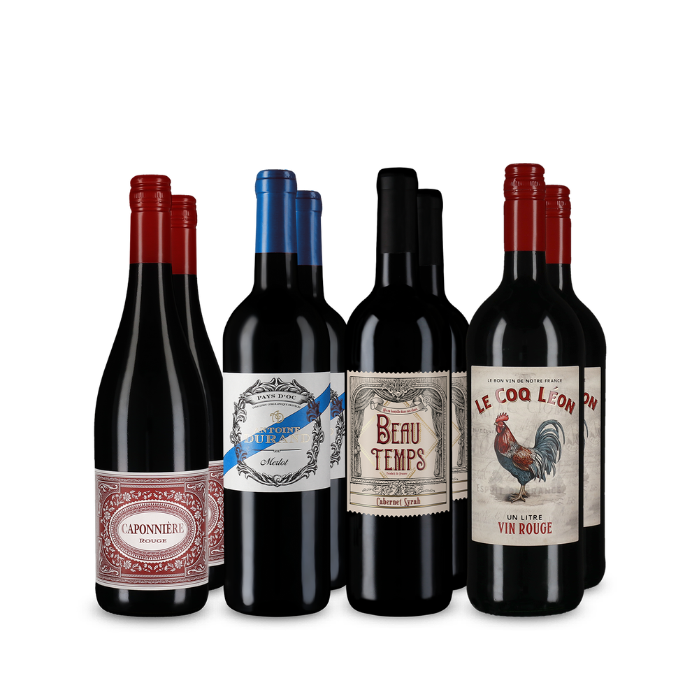 4x2 Goldprämierte Rotwein-Auswahl aus Frankreich