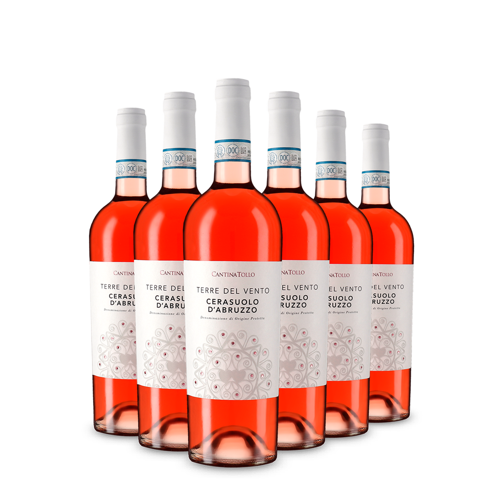6 Flaschen Terre del Vento Cerasuolo d'Abruzzo Rosato 2025