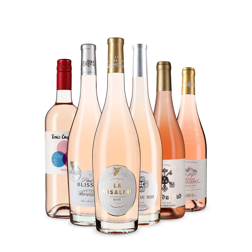 6x1 Französische Rosé-Sommerauswahl