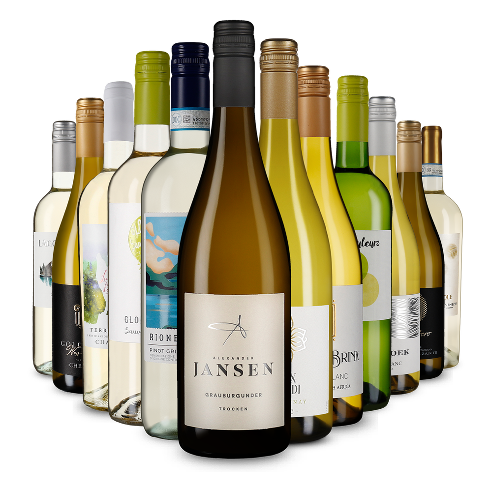 12x1 Weißwein pur: Top-Auswahl im Kennenlernpaket