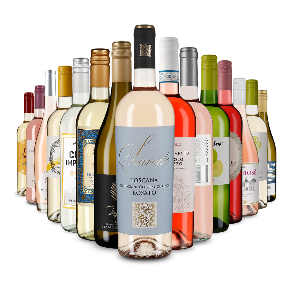 15x1 Ausgewählte Weißwein- & Rosé-Favoriten