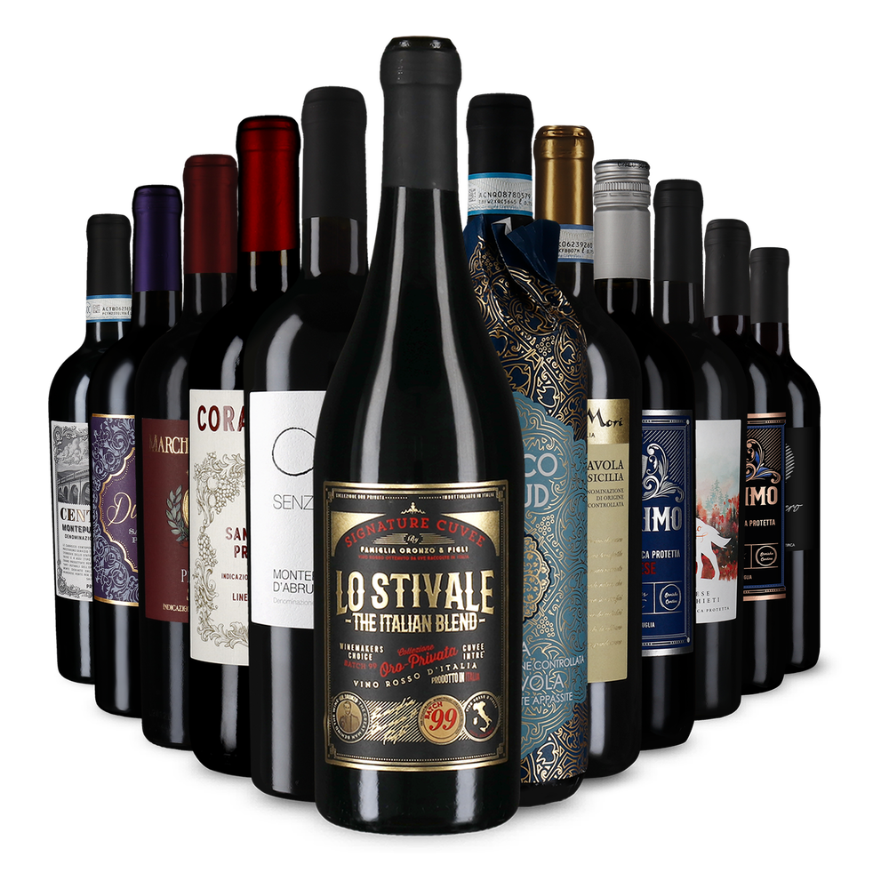12x1 Italienische Rotweine im Entdeckerpaket