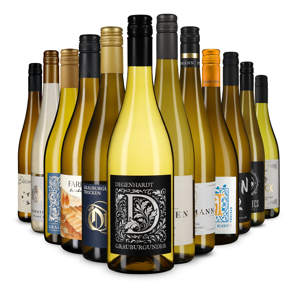 12x1 Deutsche Weißwein-Auswahl im Entdeckerpaket