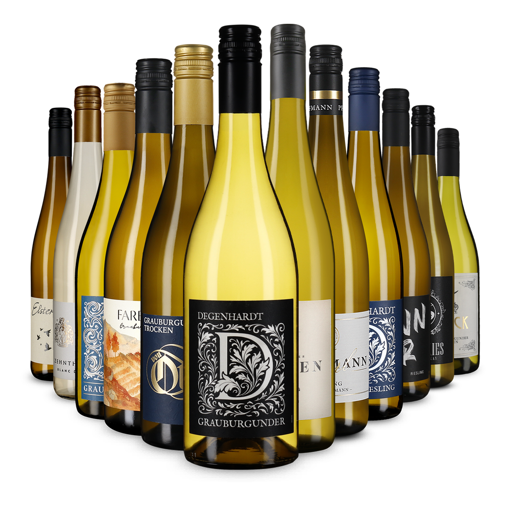12x1 Deutsche Weißwein-Auswahl im Entdeckerpaket