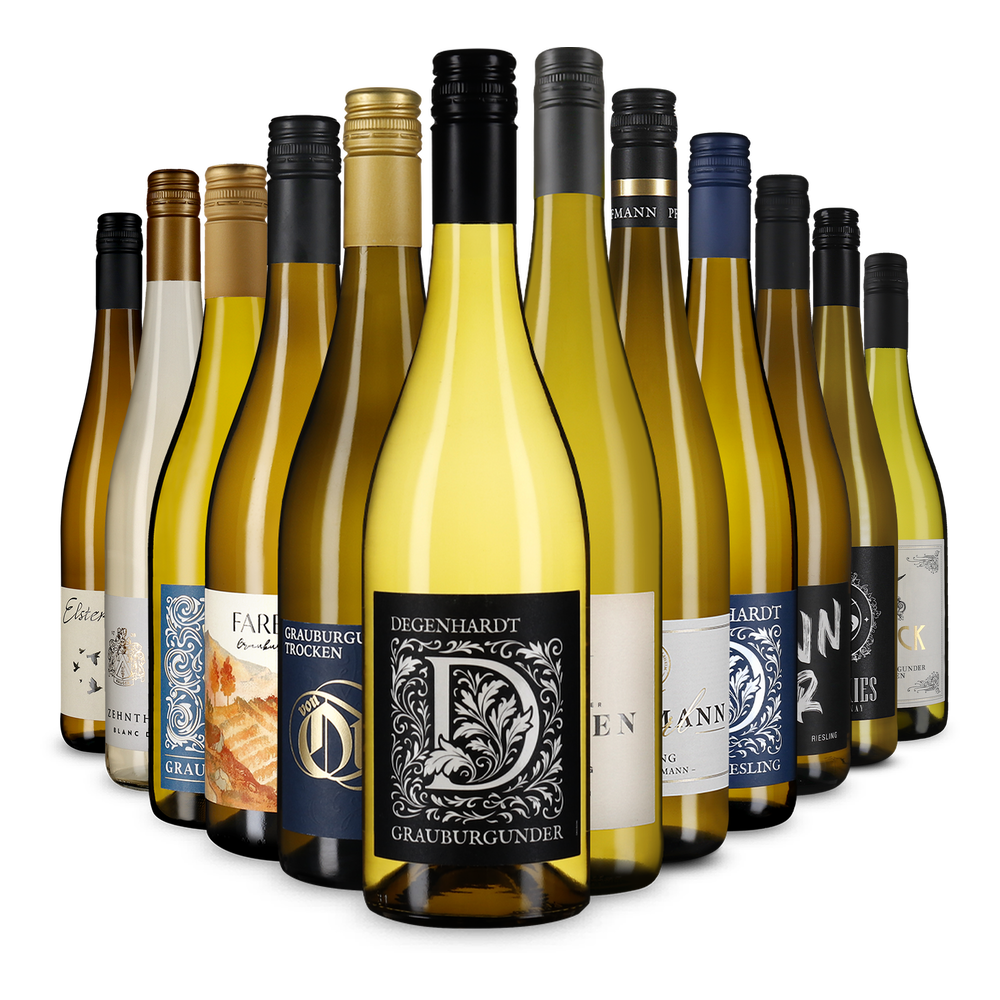 12x1 Deutsche Weißwein-Auswahl im Entdeckerpaket