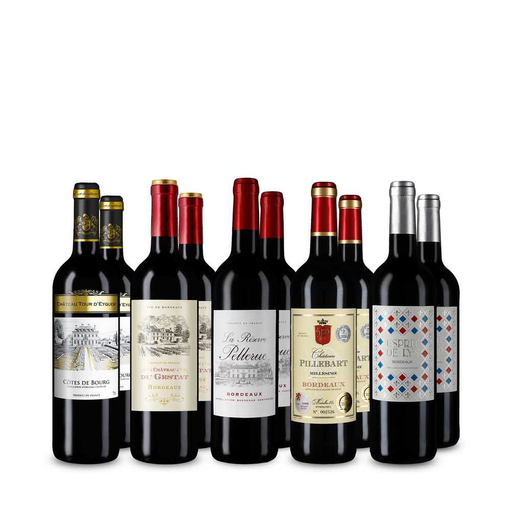5x2 Bordeaux-Auswahl im Entdeckerpaket