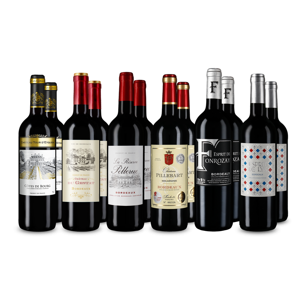 6x2 Bordeaux-Auswahl im Entdeckerpaket