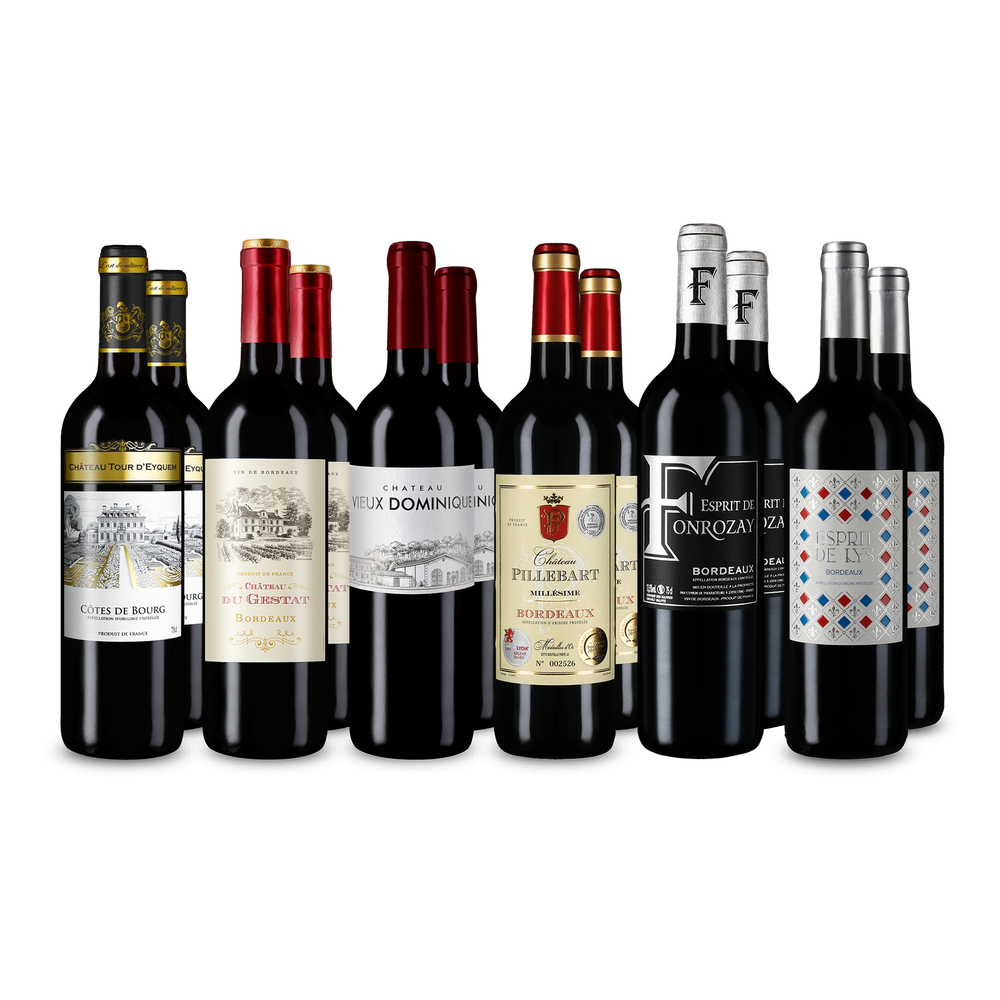 6x2 Bordeaux-Auswahl im Entdeckerpaket