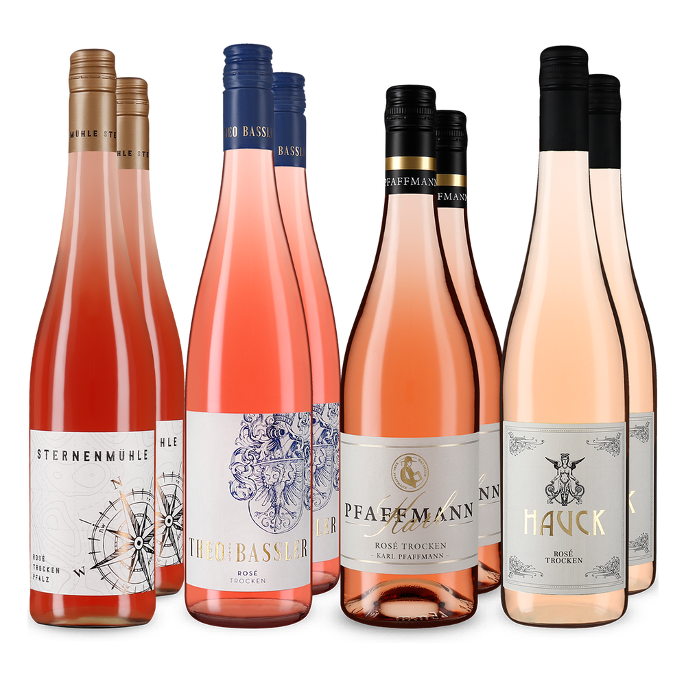 4x2 Deutsche Rosé-Favoriten im Sparpaket