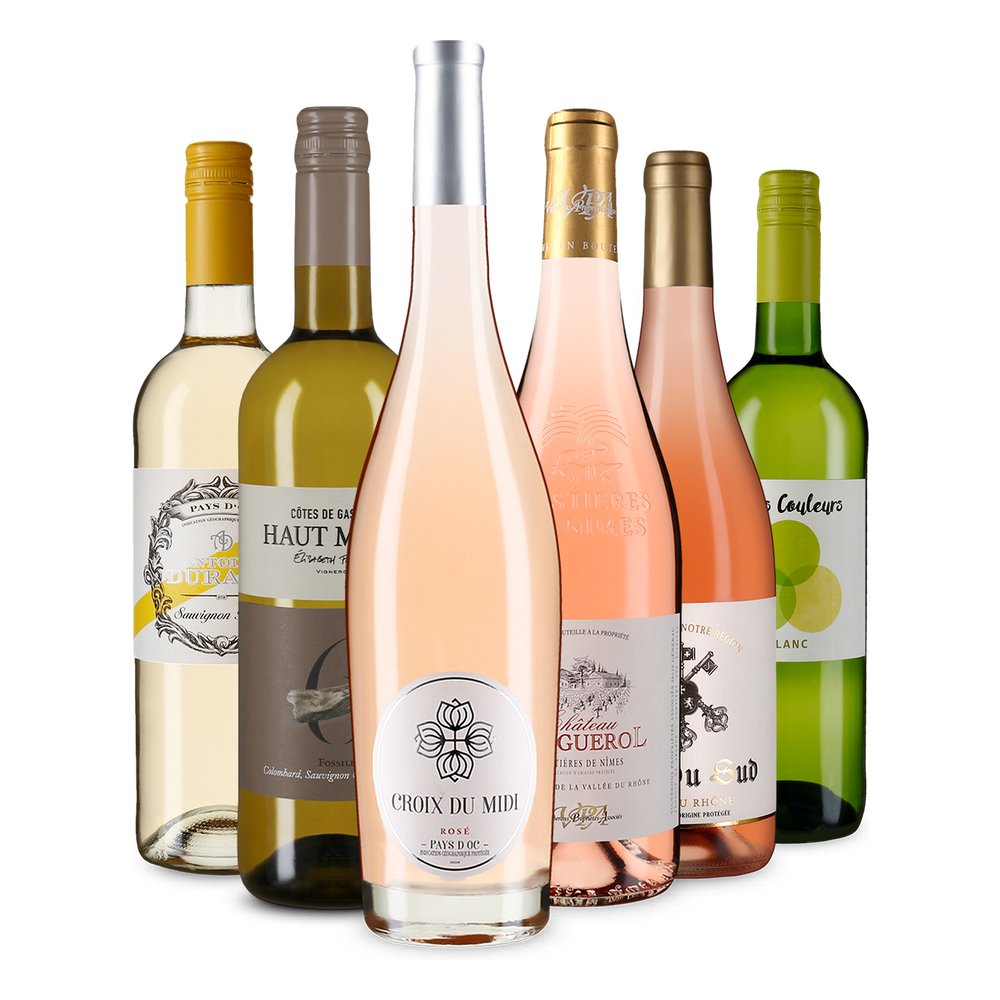 6x1 Frankreichs Rosé- und Weißwein-Vielfalt im Sparpaket