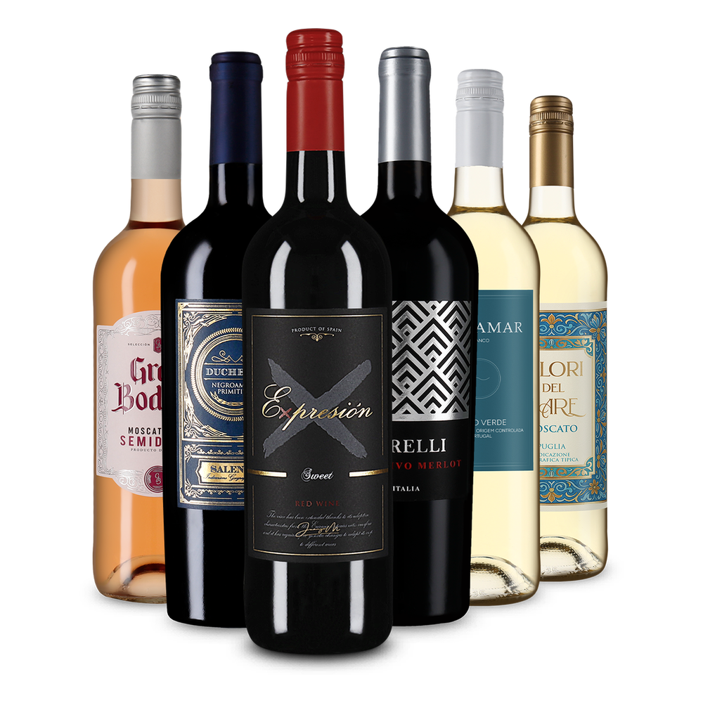 6x1 Fruchtige Weinvielfalt: Lieblich & feinherb