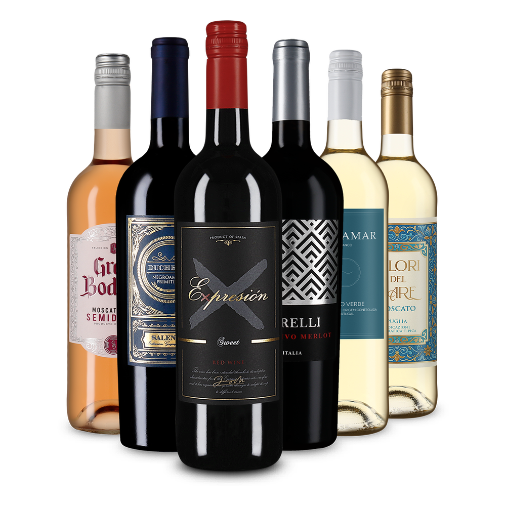 6x1 Fruchtige Weinvielfalt: Lieblich & feinherb