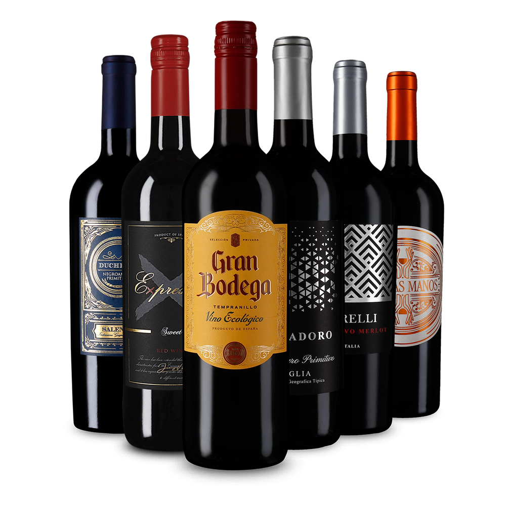 6x1 Fruchtige Rotwein-Favoriten: Lieblich & feinherb