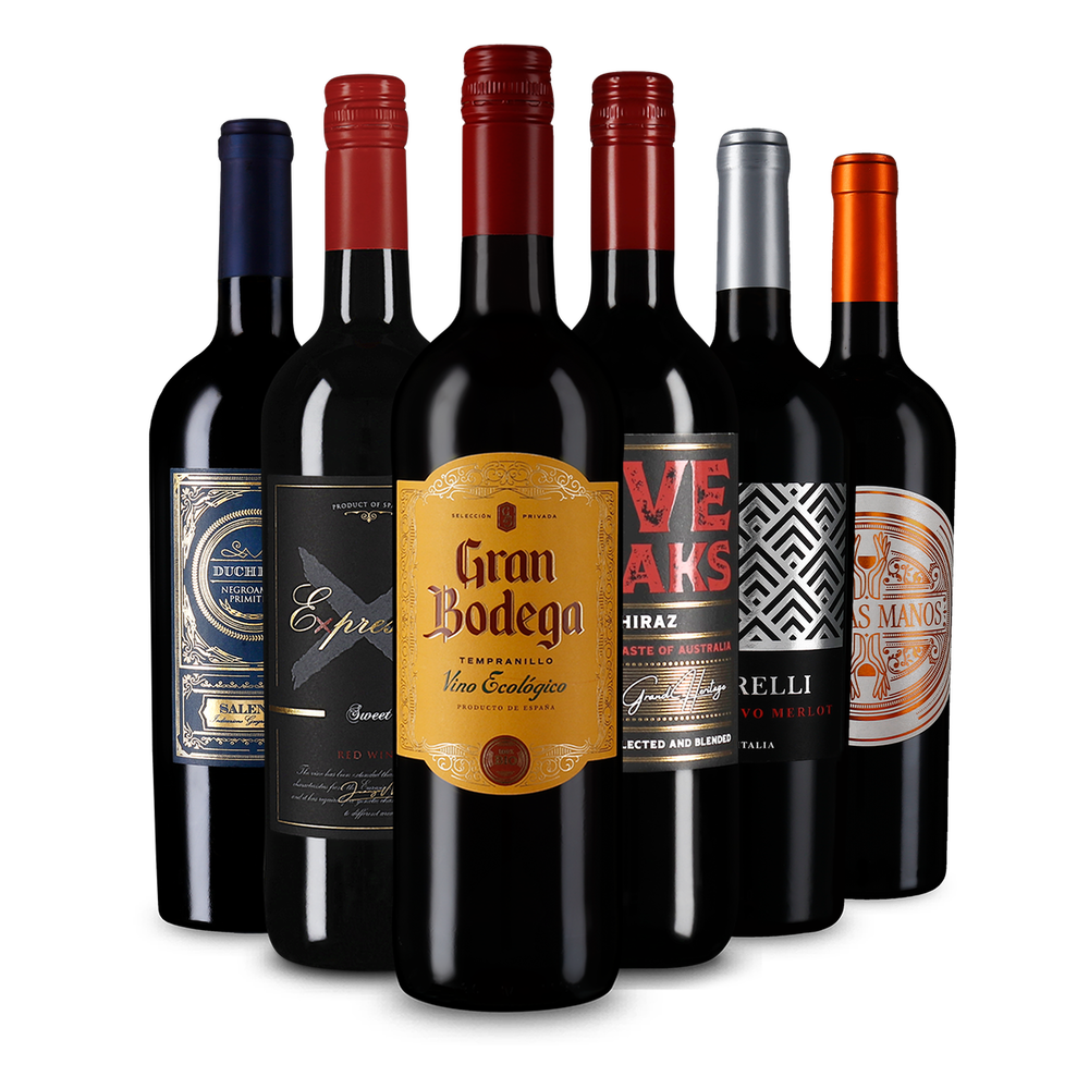 6x1 Fruchtige Rotwein-Favoriten: Lieblich & feinherb