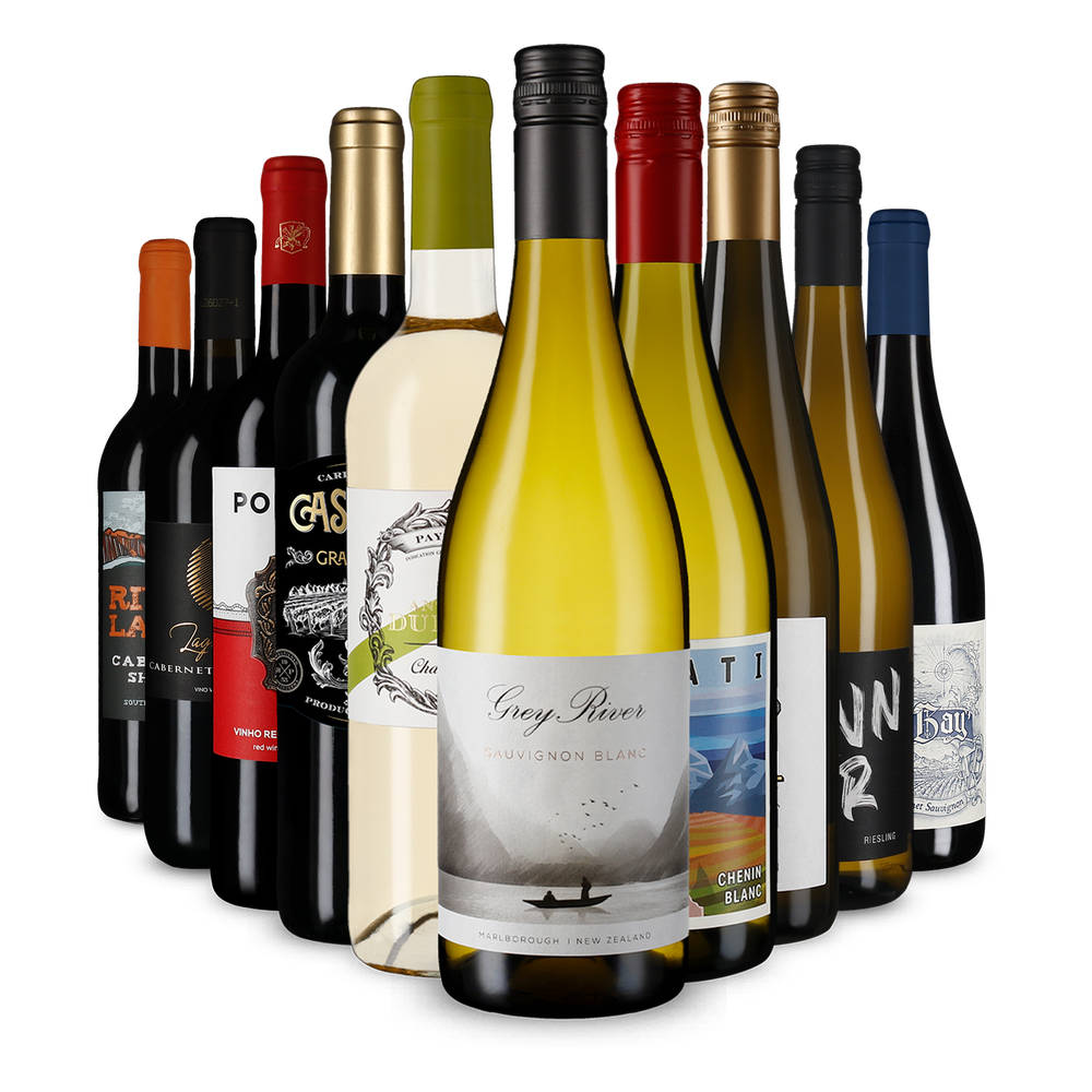 10x1 Genuss-Reise um die Welt: Wein-Vielfalt im Paket
