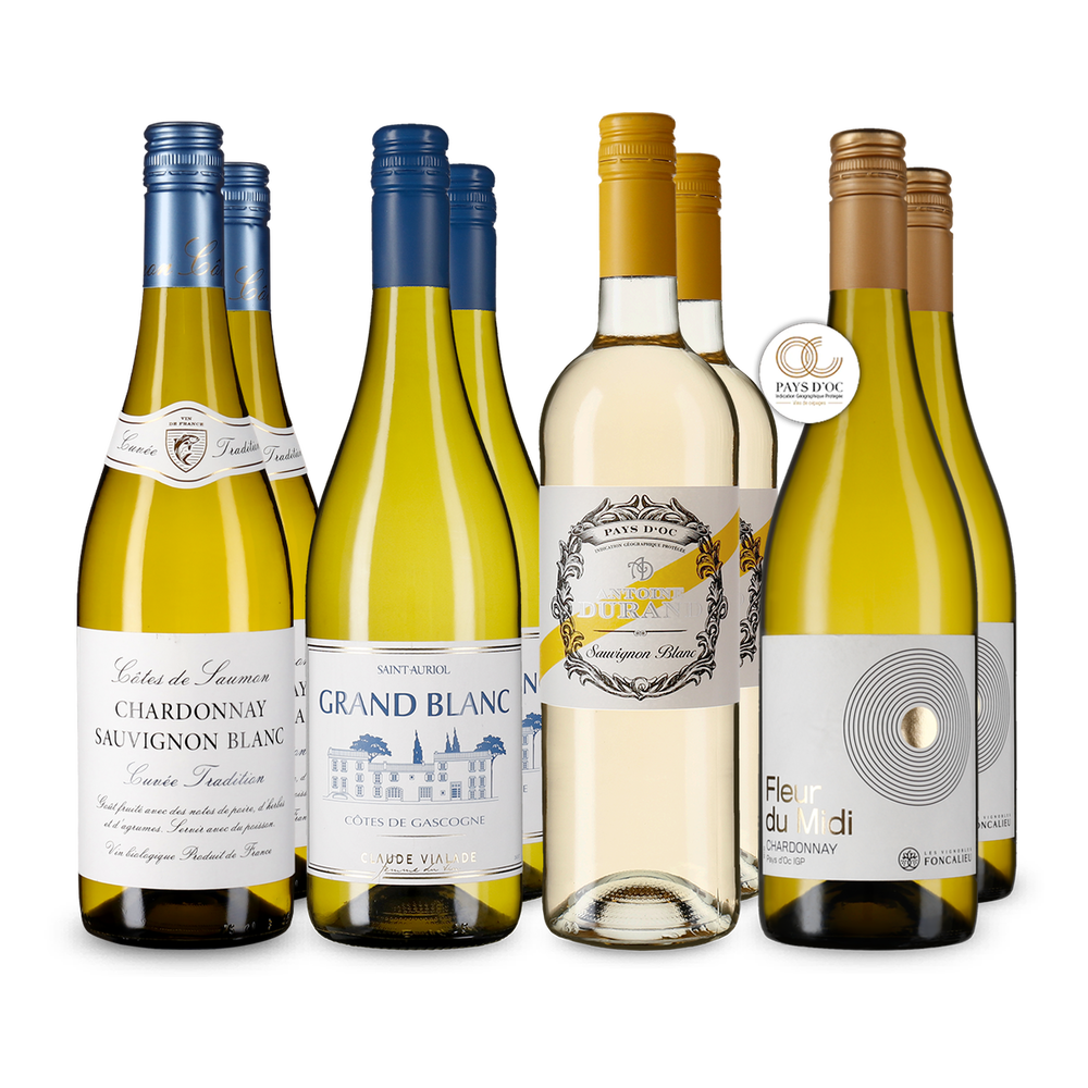 4x2 Weißweine aus Frankreich: Savoir-vivre im Glas