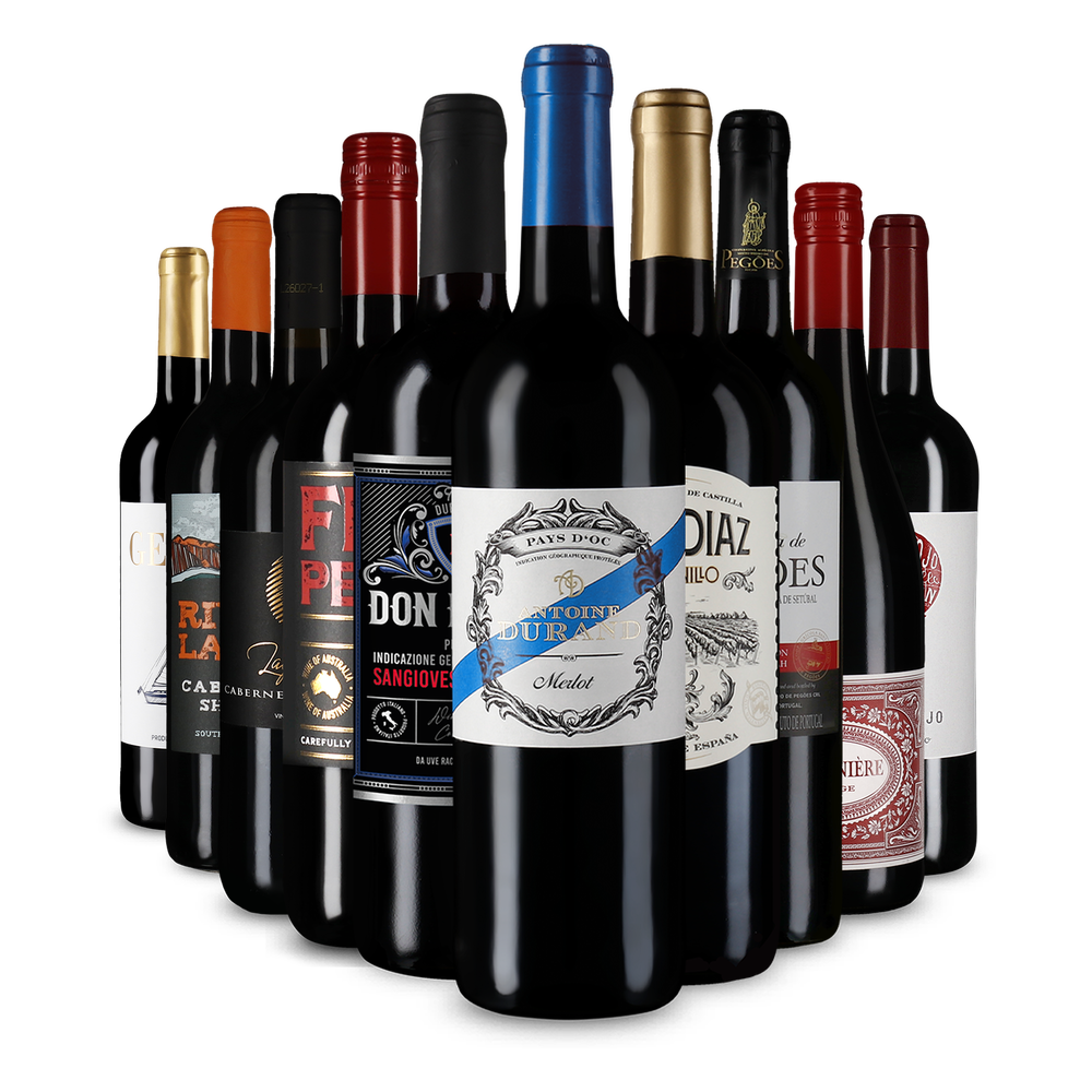 10x1 Rotwein weltweit: Unsere Favoriten zum Bestpreis
