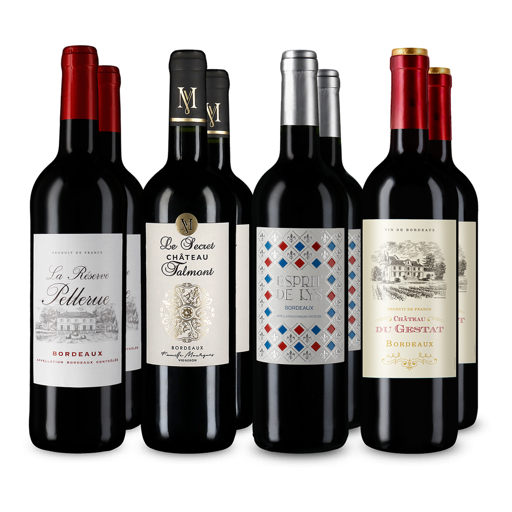 4x2 Bordeaux: Rotwein-Klassiker zum Top-Preis