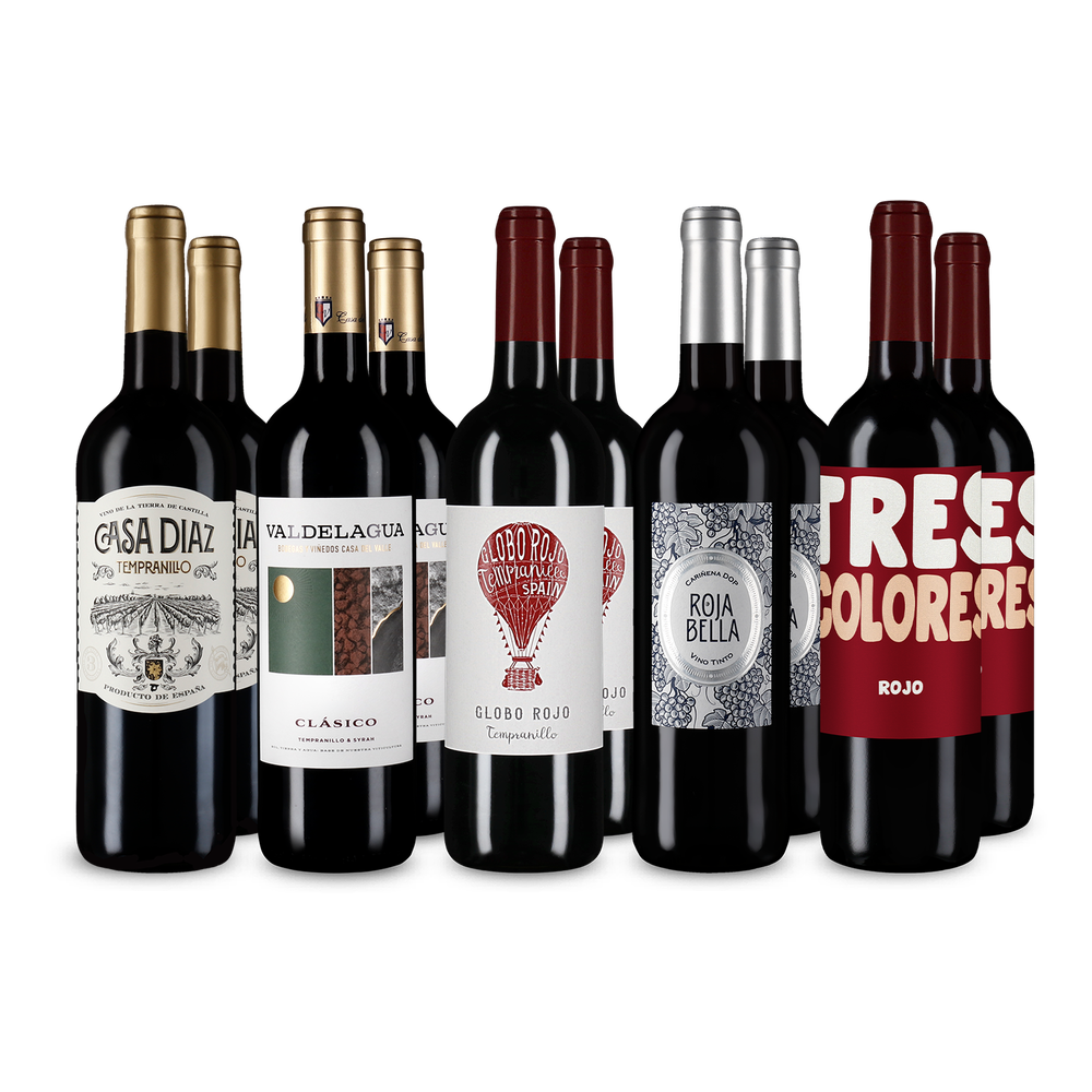 5x2 Spaniens Rotwein-Favoriten zum Entdeckerpreis