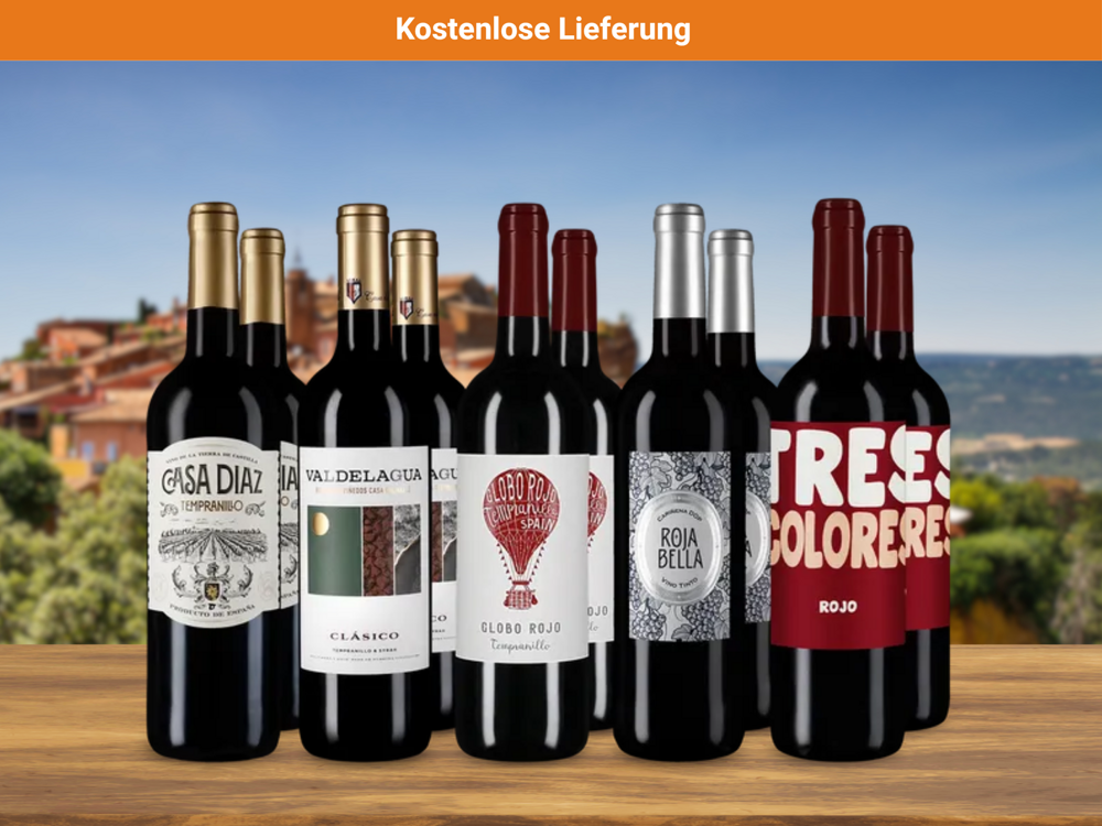 5x2 Spaniens Rotwein-Favoriten zum Entdeckerpreis