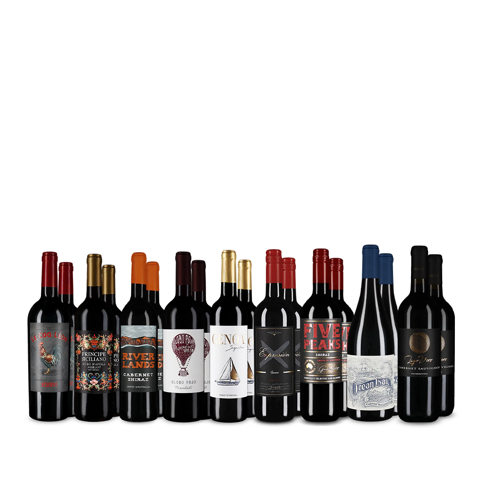 9x2 Internationale Rotwein-Vielfalt im XXL-Paket